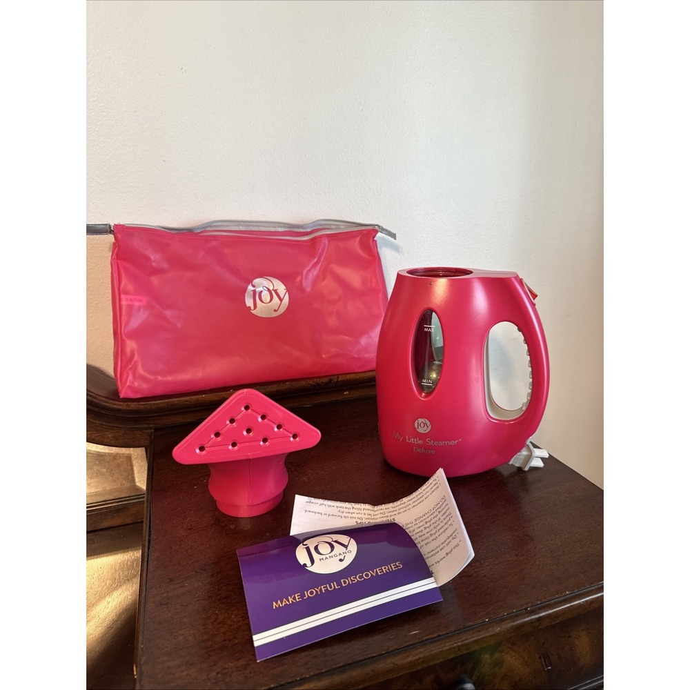 Joy Mangano My Little Pink Clothes Steam Iron 900W Deluxe NOS 2016 & Storage Bag